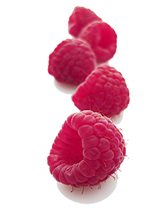 Fresh raspberries